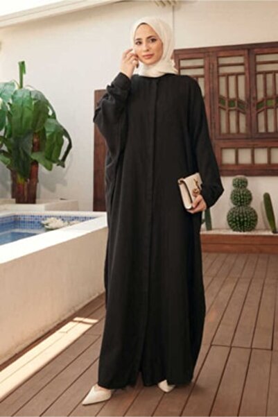 NOVAFACE 6571 Model - Black Piece Painted Abaya