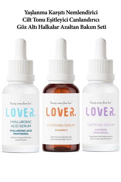 LOVER Moisturizing and Revitalizing Care Set - Under-eye and Circles Reducing, Skin Tone Equalizer