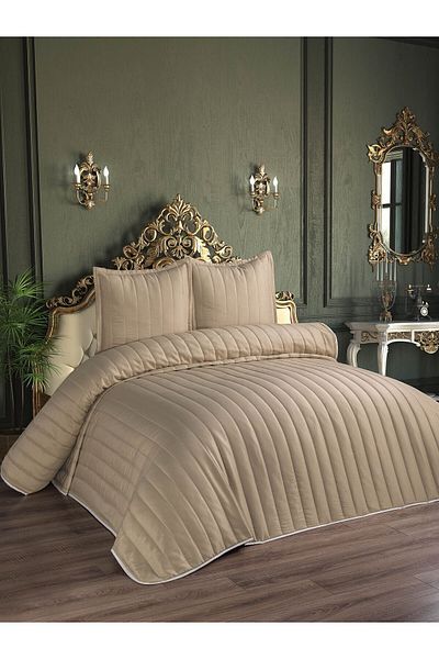 Faiend Water and Stain Resistant Double Sided Usable Microfiber Double Bed Cover Set
