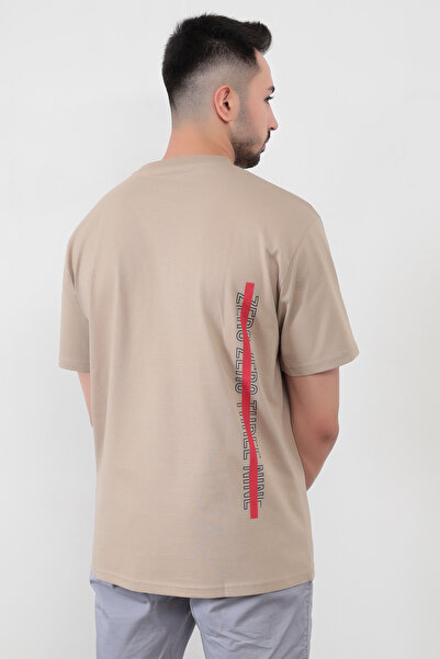 JB John Borners Ανδρικό T-shirt Mink 0039 με στάμπα - Regular Cut