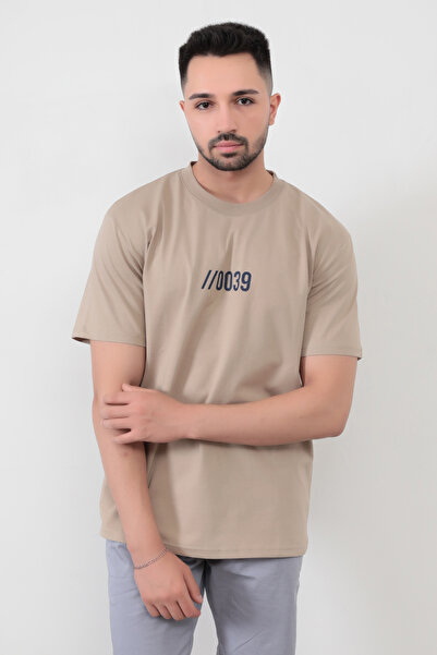 JB John Borners Ανδρικό T-shirt Mink 0039 με στάμπα - Regular Cut