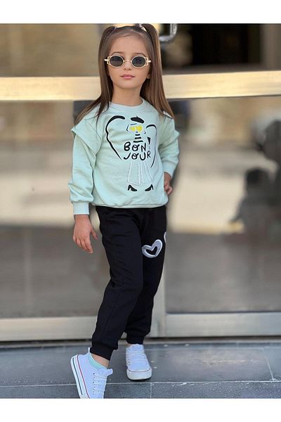 ninita kids Girl's Seasonal 3 Thread Non-Rated Tracksuit Set