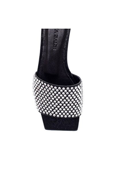 Sofia Baldi Assam Black Fabric Women's Flat Slippers