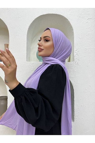 useev Combed Cotton Shawl Lilac 0001