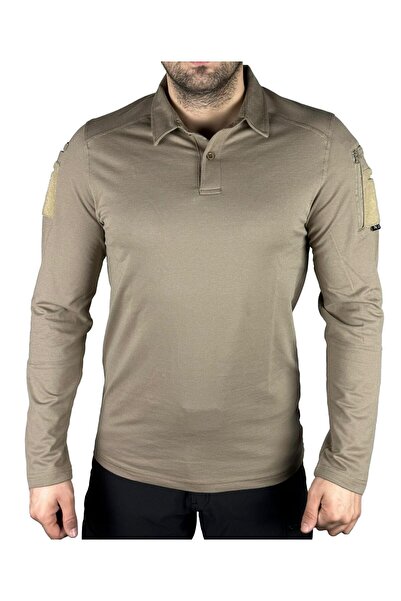 AKN Ayz Outdoor AKN POLO YAKA UZUN KOLLU TAKTİK T-SHIRT - HAKİ