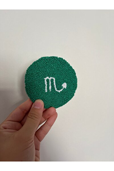 AKBAŞ DESİGN قاعدة أكواب مطرزة على شكل برج العقرب