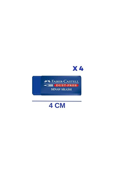 Faber Castell Medium Size Exam Eraser 4x Quantity