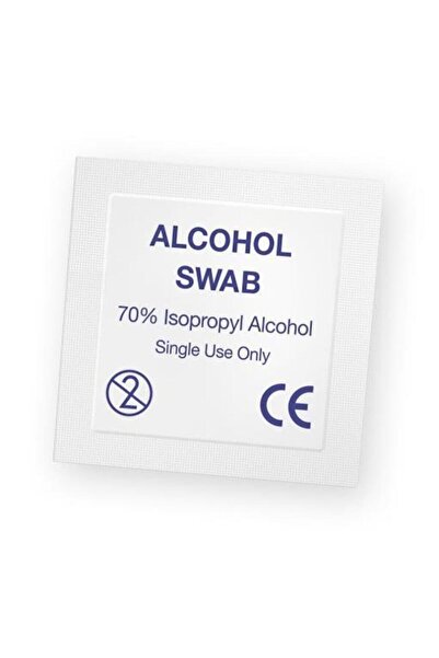 Tekreyonda Alkollü Mendil Alkol Swap Cilt Temizleme Mendili Alcohol Swap 100'lü Paket
