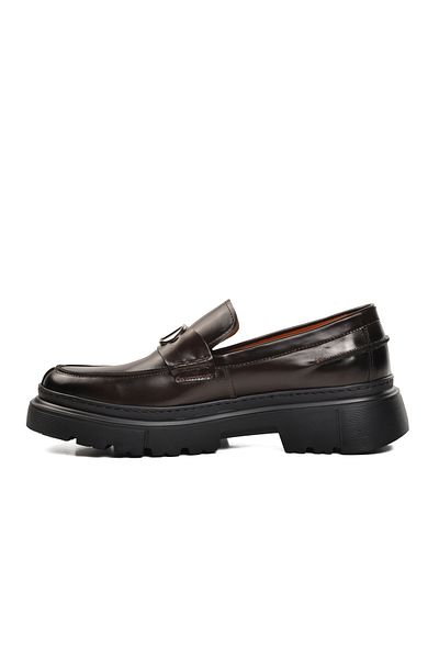AYAKMOD 1308-3 Premium Ανδρικά Παπούτσια Classic Brown από γνήσιο δέρμα