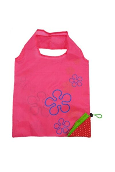 CNGZSHOP 52 Cm X 36 Cm Çilek Çanta Market Alışveriş Pazar Torbası
