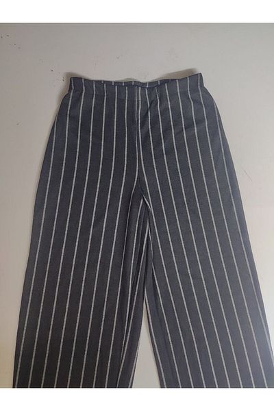 TEKSTİL DERYASI Ankle-length Striped Pants
