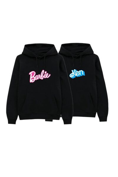 SeusCraft Скъпи 2-компонентен комплект - Черна блуза с качулка с голям размер...