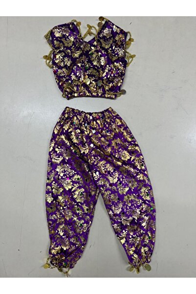 DilekKostüm Mezdeke Çocuk Kostümü Dans Kıyafeti Oryantal Elbisesi Kına Kız  Hint Çocuk Kıyafetleri