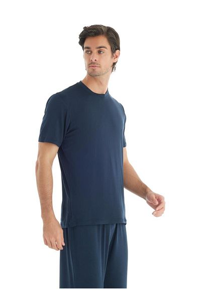 Blackspade Μπλουζάκι Navy Blue κοντομάνικο ασημί - C6T0N3O9