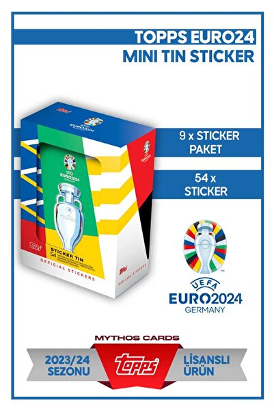 Topps Euro 2024 - Mini Tin - Futbolculu Sticker