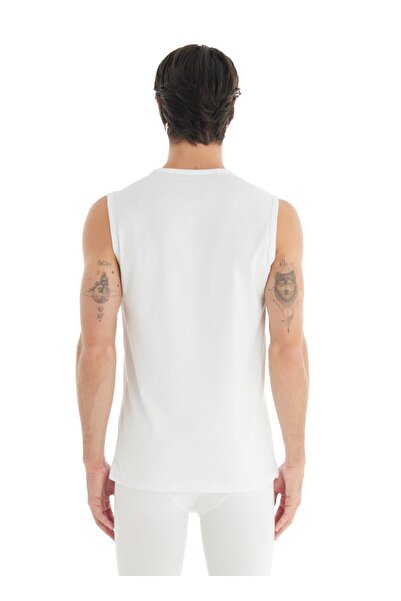 Blackspade Λευκό Tender Βαμβακερό εσώρουχο - Μηδενικό λαιμό, μηδενικό μανίκι C4T3N2O9