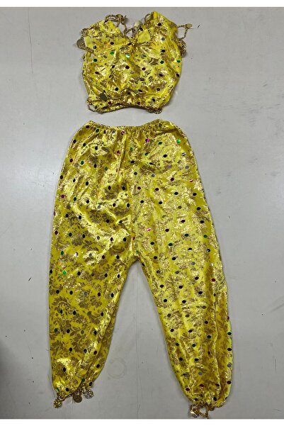 DilekKostüm Mezdeke Çocuk Kostümü Dans Kıyafeti Oryantal Elbisesi Kına Kız  Hint Çocuk Kıyafetleri