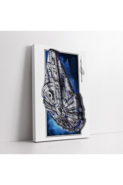 KOSS Dijital Εκτύπωση σε καμβά  "Star Wars Millennium Falcon "