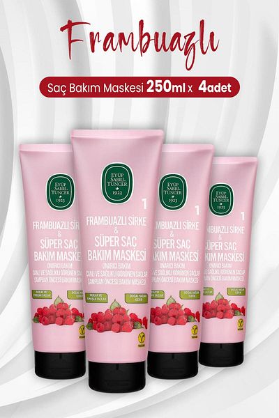Eyüp Sabri Tuncer Raspberry Vinegar and Super Hair Care Mask 250 ml