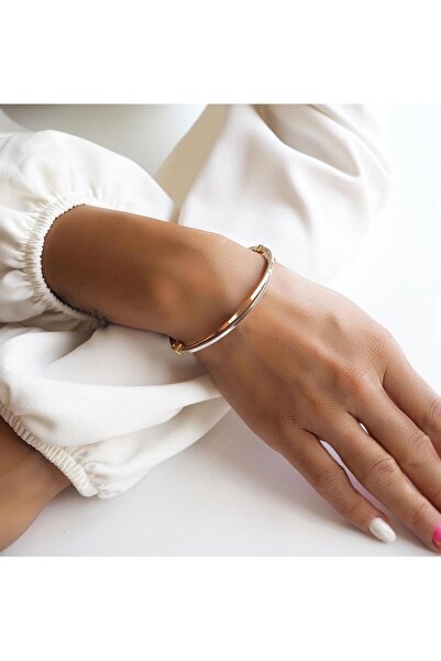 Mardeluz Modern Iki Sıra Altın Bilezik14 Ayar 7,42 gram