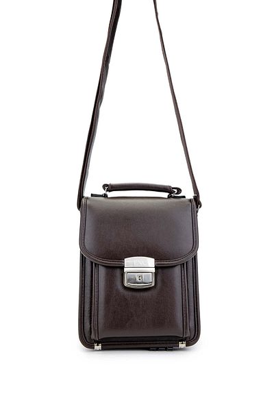 Tamer Tanca Men's Vegan Brown Handbag - Durable Material