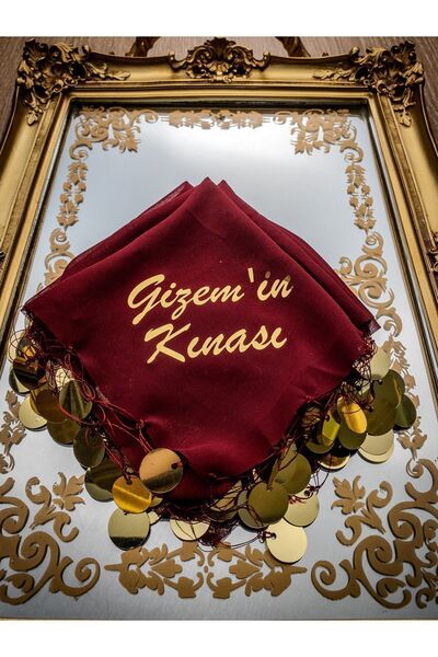 Fromia Halay Mendili İsimli Kişiye Özel Baskılı, Düğün  Kına Nedime Söz Nişan...