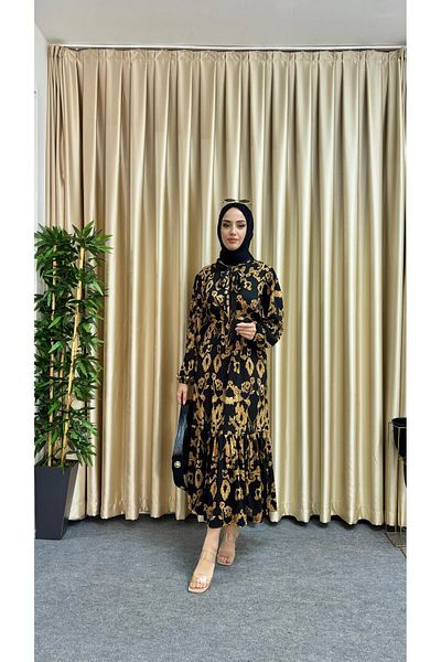 ÖYKÜM MODA Φόρεμα Hijab με φλοράλ