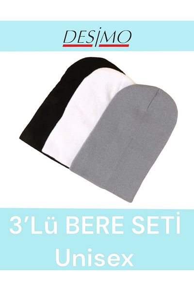 Desimo Unisex Beret Set - 3-piece
