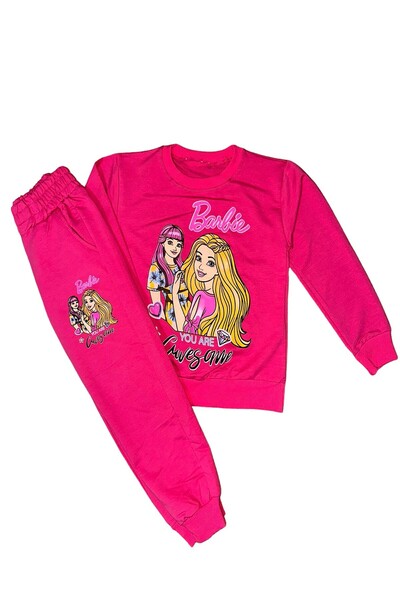 ÖYKÜ KİDS Girl's Cartoon Character Tracksuit Set