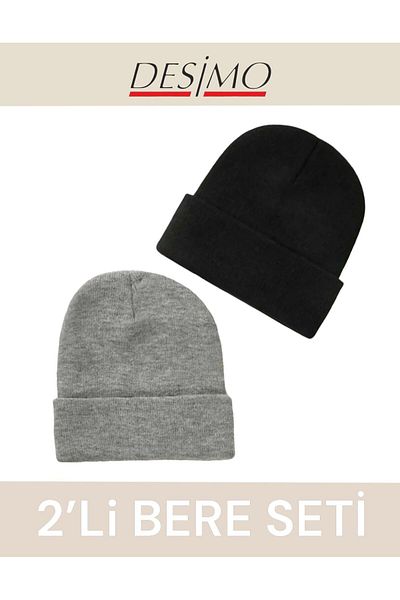 Desimo Unisex Beanie Set of 2