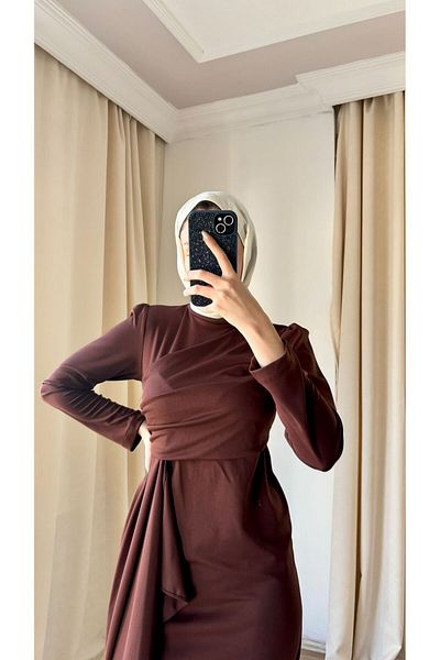 ENKA BUTİK Ruffle Nalan Skirt - Hijab Dress