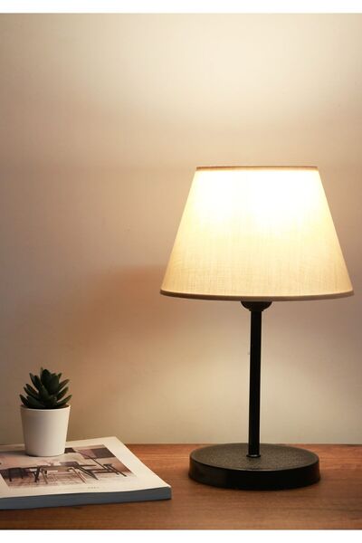 HOMİNG Desert Beige Metal Body Design Lampshade