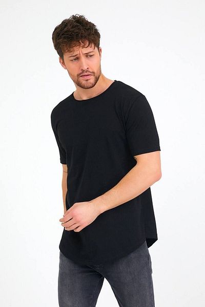 İLKCET MODA Μπλουζάκι Unisex Dirty Collar Oversize