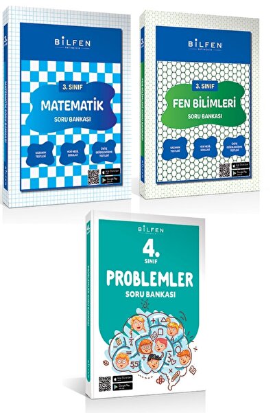 Bilfen Yayıncılık Bilfen 4.sınıf Matematik Fen Bilimleri Problemler Soru Bank...