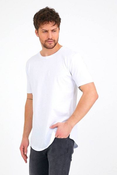 İLKCET MODA Μπλουζάκι Unisex Dirty Collar Oversize