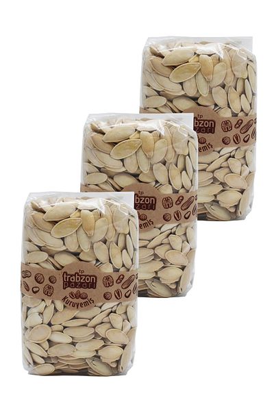 TRABZON PAZARI Domestic Roasted Salted Pumpkin Seeds 3X200 Gr