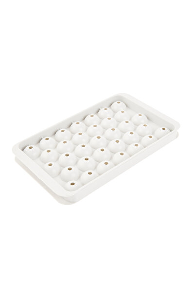 valletta Pumo Küre Buz Kalıbı - Beyaz - 18,5x12 cm