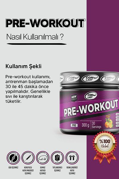 Conlast PROFLAKS PLUS Vitamax - 300g Pre-Workout Winter
