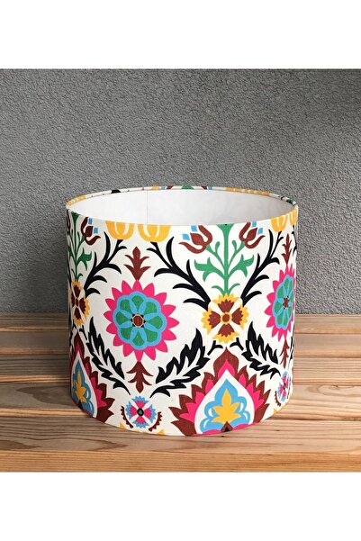 ES AYDINLATMA Karışık Renkli Abajur Ve Lambader Şapkası