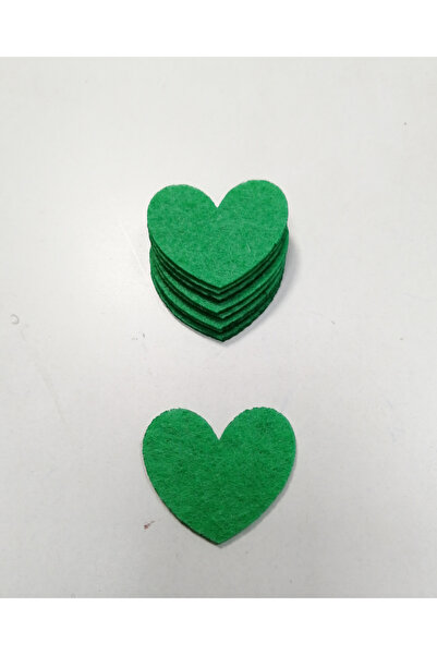 keçeli dünyam Keçe Figür, 1 Mm Kalınlığında 4 Cm Kalpler (10 ADET)