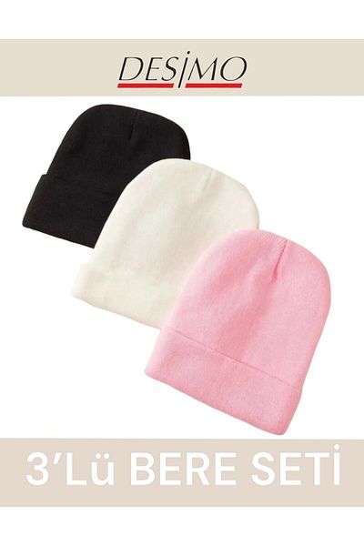 Desimo Set BEANIE unisex - Pachet de 3