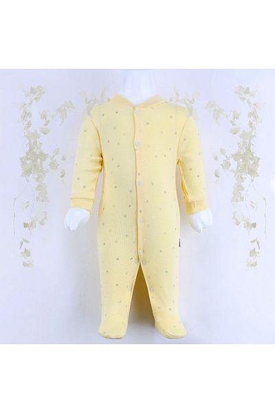Sebi Bebe 9537 Model Mini Floral Patterned Baby Jumpsuit