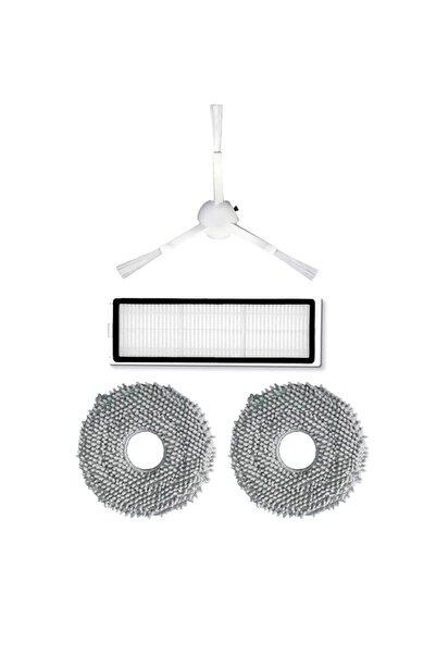 Nicetek Xiaomi Mi Robot Vacuum S10 Plus - Mop Mop with 4 Side Brushes and Hepa Filter (B105 / Bhr6368eu)