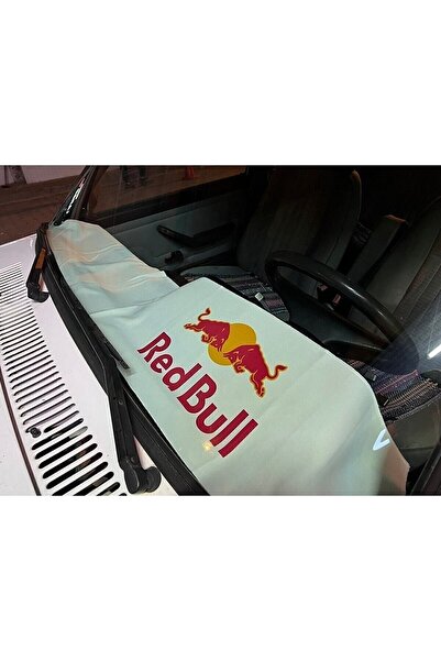 otodemir Redbull Torpido Havlusu Beyaz 1.kalite Baskı - Göğüs Halısı Redbull ...