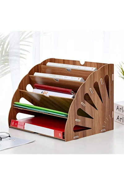 kutuTR Document Rack File Organizer - Wooden Decorative