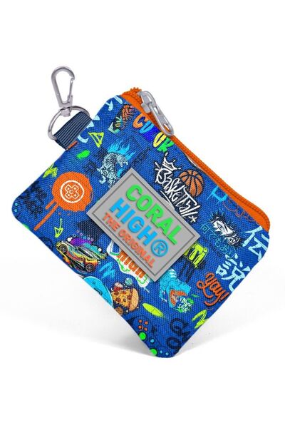 Coral High Boy's Graffiti Saks Coin Purse