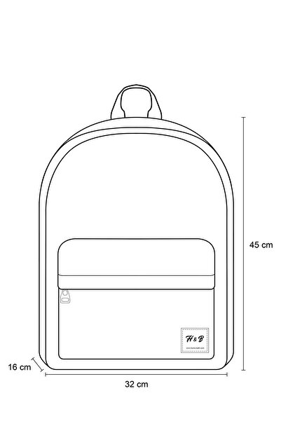 Home&Bath Unisex Black Backpack - Durable 45x32x16 Cm, Stylish and Useful Models