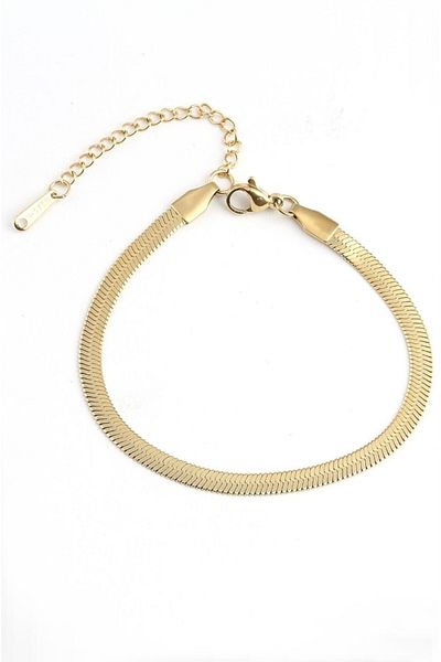ZENİTH Unisex Italian Gold Steel Bracelet - Daily Combination