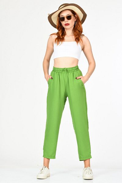 BEBE PLUS Loose Cut Elastic Trousers