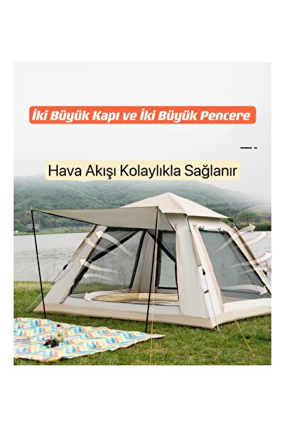 Angel Eye KARE 6 KİŞİLİK TENTELİ TAM OTOMATİK ÇADIR OXFORT KALIN KUMAŞ